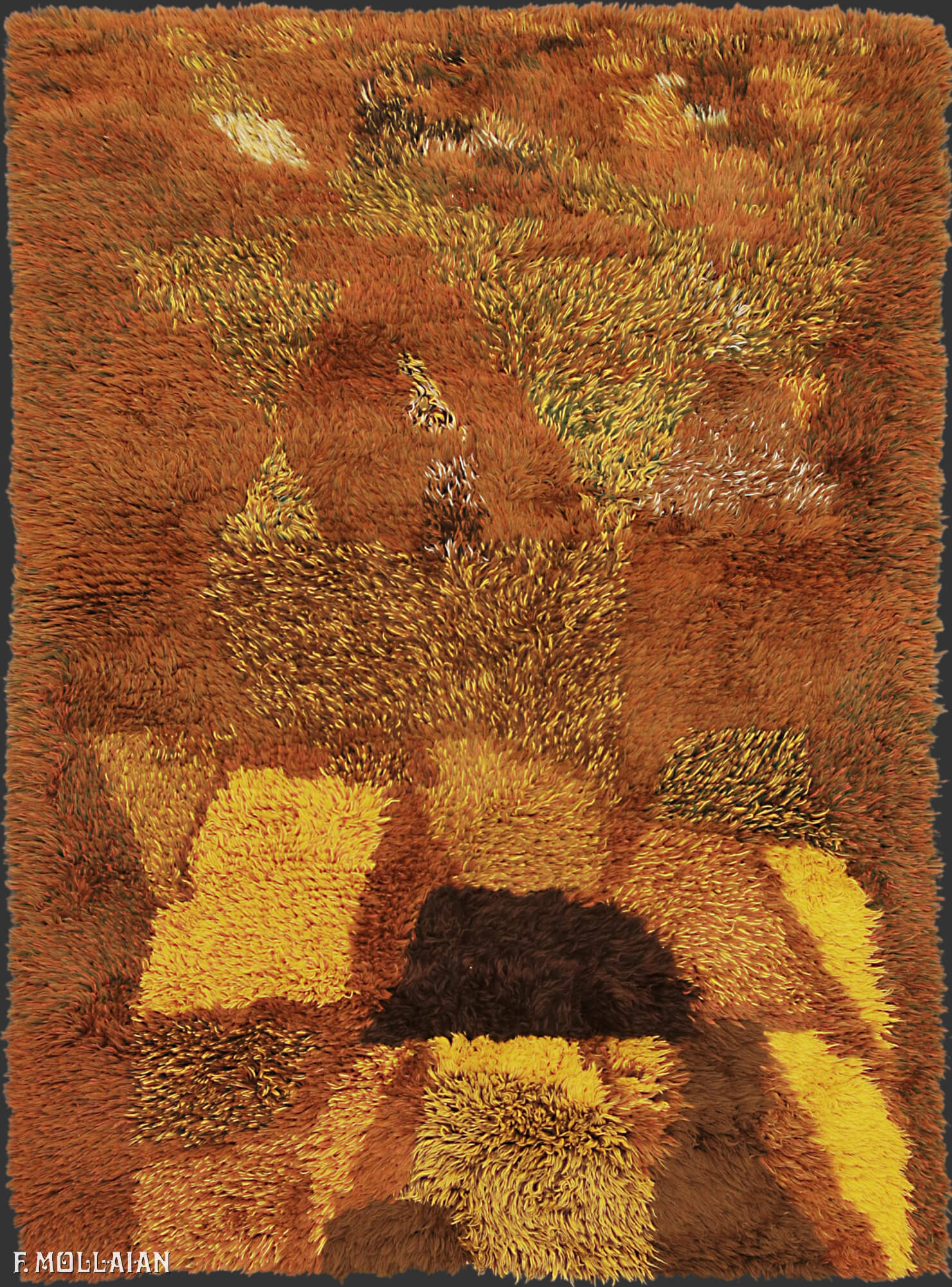 Semi-Antique Swedish Rya Rug n°:44213303
